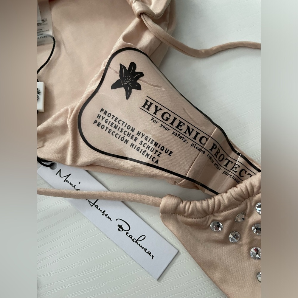 SET Monica Hansen Starlight One Side String Tie Bikini Bottom + bikini top S - Picture 12 of 12